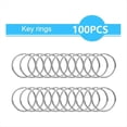 thumbnail image 4 of 200PCS Metal Lobster Claw Clasp with Key Rings, Keychains Clips and Key Chain Rings,Keychain Rings Making Kit for Crafts,100 * Keychain 100 * key rings,Silver, 4 of 7