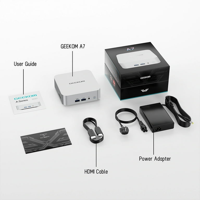 GEEKOM A7 Mini PC, AMD Ryzen 9 7940HS 8 Core Up to 5.2GHz, 32GB