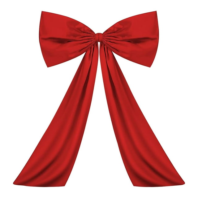 La Cinta Satén Corbata Gigante Colgando Bowknot Fiesta Pared () Rojo