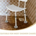 thumbnail image 2 of QIFULL 4Pcs Universal Grey Shower Chair Leg Pads Nonslip Durable Tpr Replacement Covers, 2 of 7