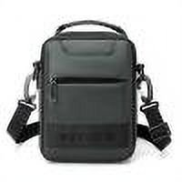 Riñonera de nailon, ligera, elástica, con cremallera, accesorios deportivos (verde militar)