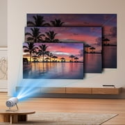 Maypug Mini Portable Projector with WiFi, Bluetooth, 4K 1080P Support, Auto Keystone, 130 Screen