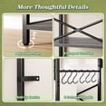 thumbnail image 6 of Amadwell Kitchen Bakers Rack with Power Outlets, 31.5" Large Microwave Stand, Coffee Bar Station, 6 of 9