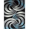 thumbnail image 2 of HR HANDCRAFT RUGS HR Contemporary Distressed Area Rug with Swirls Sync Pattern - Abstract Elegance in Faded Hues for Trendy Home Decor 7' 8" x 10' -, 2 of 5