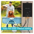 thumbnail image 2 of 7L Portable Water Heater Propane Water Heater Outdoors Tankless Water Heater Gas Multiple Protections For RV Cabin Barn Camping, 2 of 7
