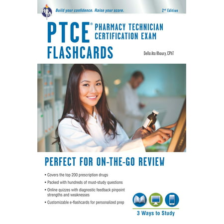 PTCE - Pharmacy Technician Certification Exam Flashcard Book + Online - (Best Shoes For Pharmacy Technicians)