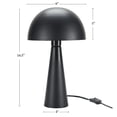 thumbnail image 4 of 16" Modern Iron Mushroom Black Table Lamp Set of 2 - Nourison, 4 of 6