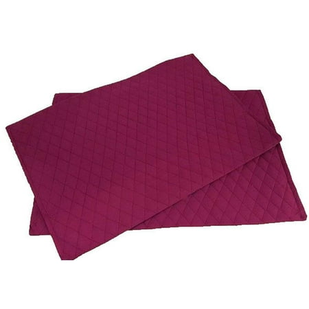 

Quilted Placemats by Penny s Needful Things (Wedge - Set of 2) (Burgundy)