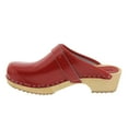 thumbnail image 3 of BJORK Maja Open Back Wood Leather Clogs (Red Patent - EU39), 3 of 9