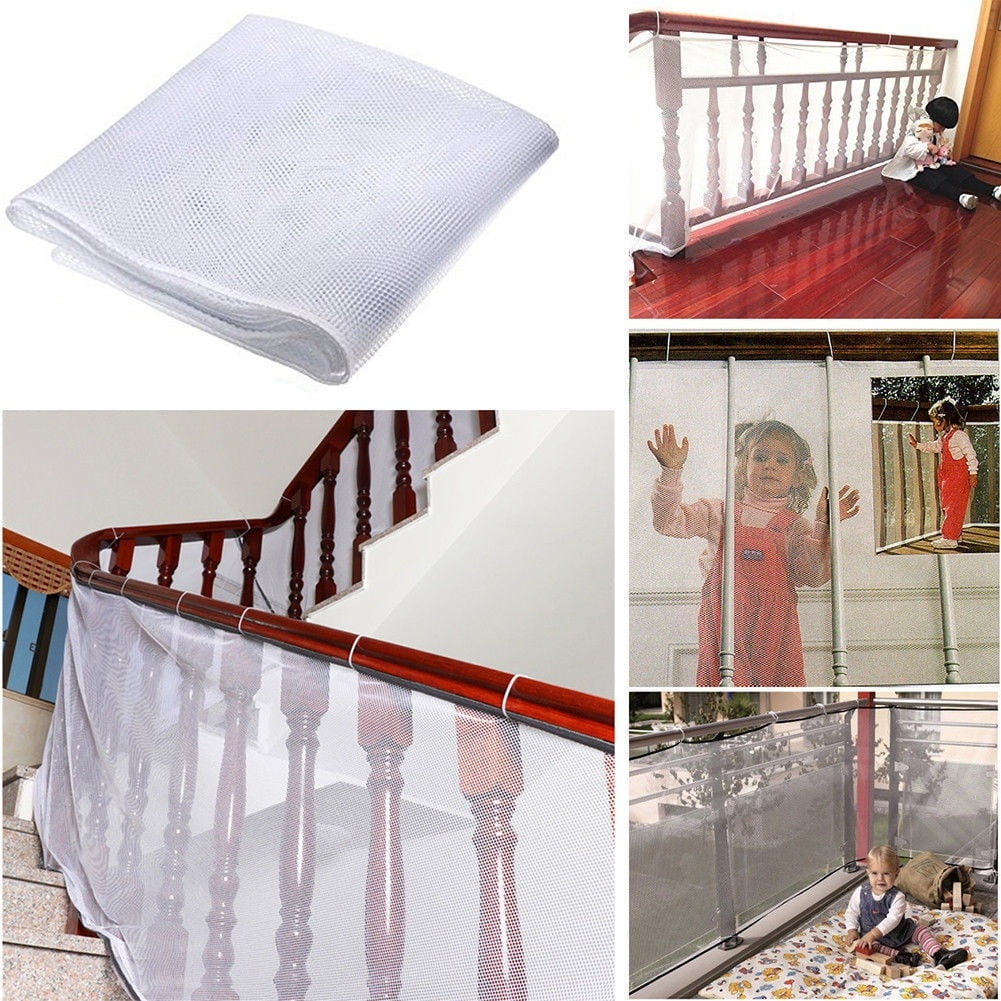 Kids Deck Guard Outdoor Balcony and Stairway Rail Safety Net for Child and Pets 