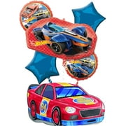 Anagram Hot Wheels Ultimate Birthday Party Race Car Balloon Bouquet Decorations