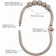 thumbnail image 3 of Shower Curtain Hooks Rings, Metal Wide Shower Curtain Rings Hooks For Room Shower Rod Curtains, Matte Nickel, Set Of 12, 3 of 5