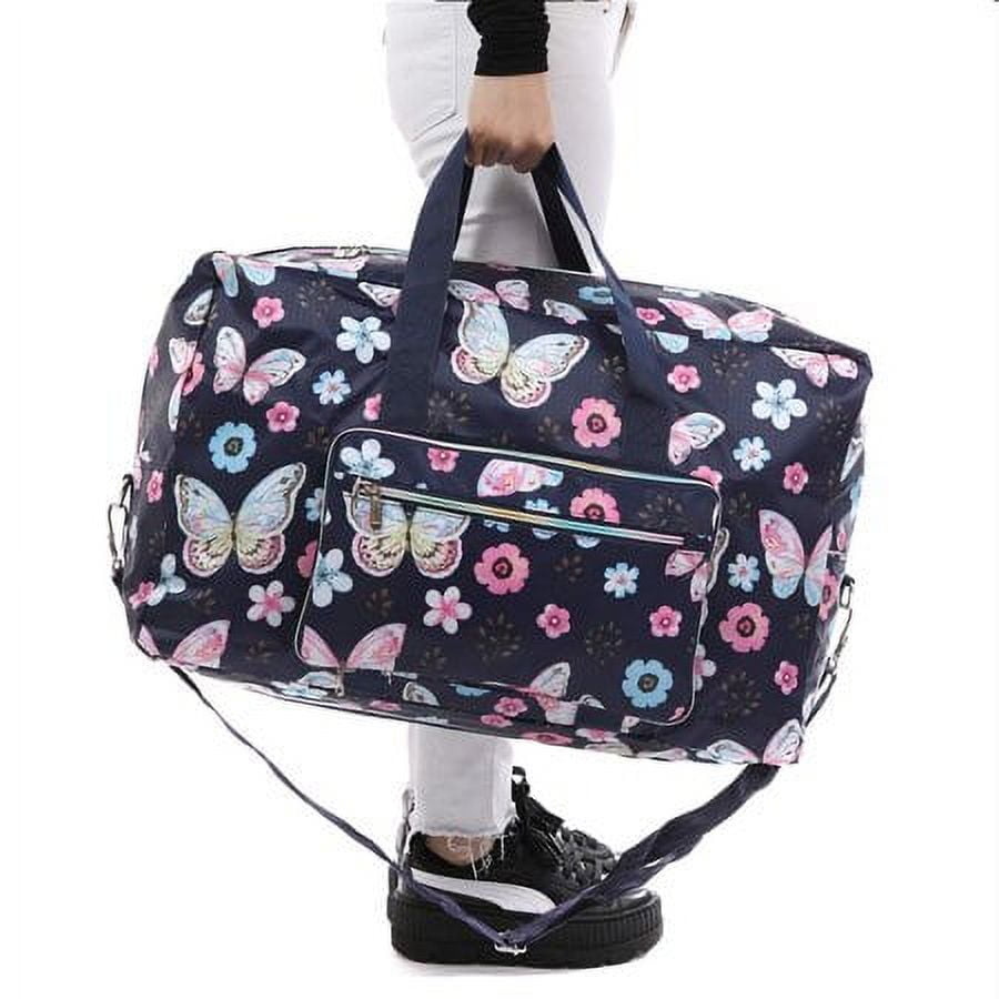 ZQB 22" Overnight Carry On Weekender Bag for Women Girls  Foldable Travel Duffle Bag