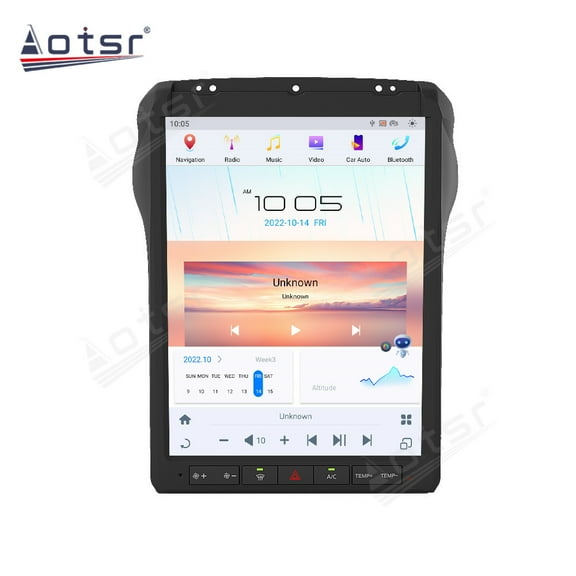 Aotsr 12.1 inch Android 13 Car Radio for Ford F250/F350 2013-2014 Stereo Replacement Tesla Style Multimedia Player Head Unit IPS Screen GPS Navigation