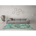 thumbnail image 3 of Ahgly Company Indoor Rectangle Southwestern Light Blue Country Area Rugs, 8' x 10', 3 of 4