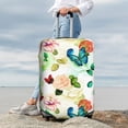 thumbnail image 7 of Hirioo Floral Vintage for Elasticity Suitcase Cover (No luggage Included) Durable Luggage Protector Fits 18-32 Inch Luggage-Small, 7 of 7