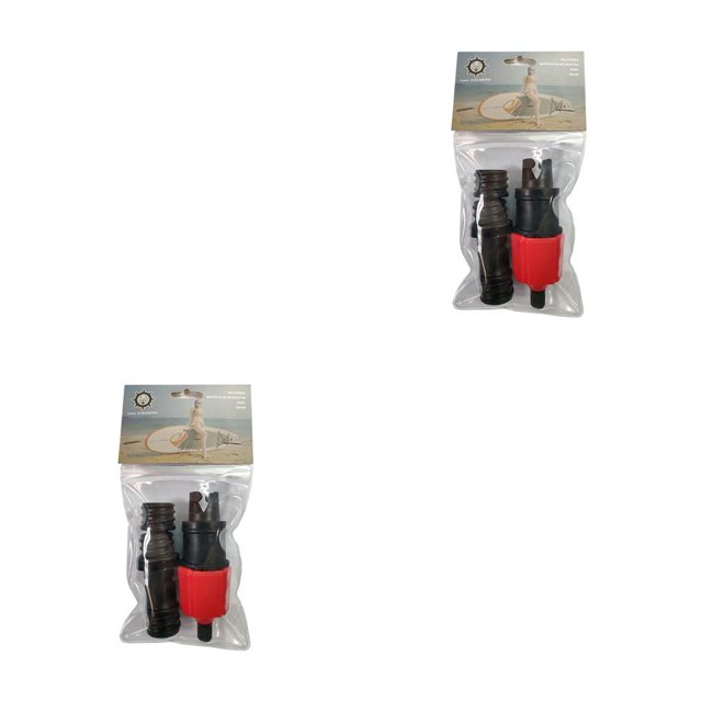 Scienceny Adaptador de válvula de aire inflable, adaptador de válvula de aire de bote de remos resistente al desgaste, adaptador de bomba inflable de Rojo 2piezas Scienceny CBP038245