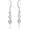 infinity silver, variant on 14K Gold Plated Filigree Ball Drop Earrings for Women, Hollow Teardrop Dangle Leverback Earrings, Hypoallergenic Jewelry Gift