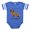 Royal Blue, variant on CafePress - FIN Dachshund Smooth Love - Cute Infant Baby Football Bodysuit
