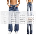 thumbnail image 4 of ThriftyPlait Women's High Waisted Jeans Classic Wide Leg Loose Fit Denim Pants Straight Breathable Baggy Trousers Casual Daily Streetwear Bottoms, 4 of 8