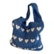 thumbnail image 1 of Bolso de hombro para mujer, bolso de mano tejido a la moda para el trabajo de compras de vacaciones de primavera Azul, 1 of 8
