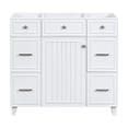 thumbnail image 3 of 36" Bathroom Vanity Cabinet, Modern Freestanding Bathroom Vanity with Soft Closing Door and 3 Drawers, White, 3 of 9