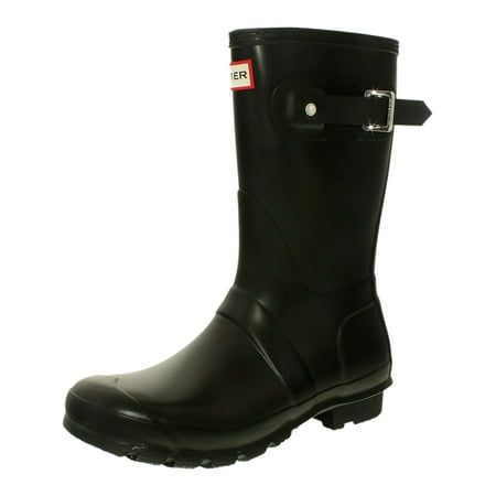 

Hunter Women s Original Short Mid-Calf Rubber Rain Boot - 8M - Black