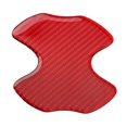 thumbnail image 2 of Protector de Manija de Puerta Universal Zulema 4 Piezas Fibra de Carbono Rojo, 2 of 8