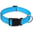 thumbnail image 1 of Reflective Dog Collar with Buckle Adjustable Safety Nylon Collars for Small Medium Large Dogs, Pink S Sky Blue S, 1 of 3