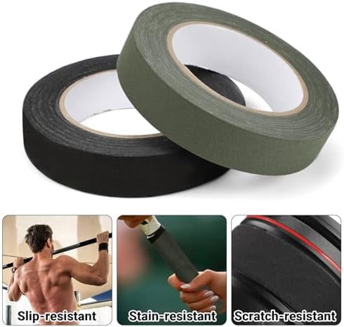 Goon Tape, 2 Roll 1 in x 21.8 yd Green/Black/Tan Strong Adhesive Camouflage Stealth Silencing Strips Camo Duct Wrap Tape Grip Stretch Bandage for Outdoor Sports Hunting Camping Protective