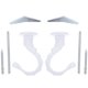 thumbnail image 1 of 2Pcs Ceiling Hooks Heavy Duty Swag Toggle Hooks with Hardwares Home Supplies, 1 of 3