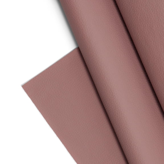 Textured Faux Leather Fabric, Smooth Pebble Grain Vinyl Sheets, Embossed Material, Upholstery, Fashion Apparel, Automotive, DIY and Crafting Pleather - 5 Yard Roll (Rose)