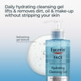 thumbnail image 6 of Eucerin Face Hydrating Cleansing Gel Facial Cleanser with Hyaluronic Acid, Makeup Remover, 13.5 fl oz, 6 of 14