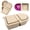 Beige, variant on ZOURIH Silicone Reusable Snack Containers with Lids - 8 oz Double Compartment Snackle Box for Adults,BPA-Free & Leakproof,Small for Dressing,Snacks,School,office,Picnic,Green