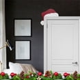thumbnail image 4 of Vi Que Sombrero De Papá Noel Y Muñeco De Nieve Decoración Para La Esquina De La Puerta Piezas Navideñas Para Enviar A Amigos, Familiares Y Niños Adornos De Madera Para La Esquina De La Puerta, 4 of 7