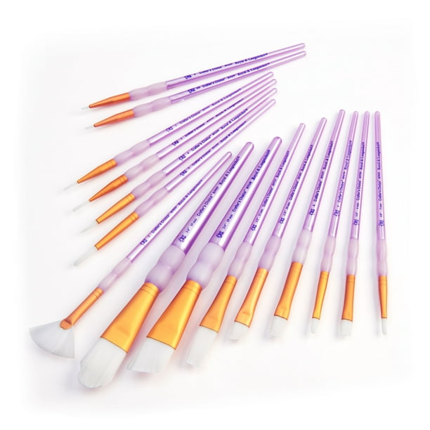 Royal and Langnickel Crafters Choice 15pc White Taklon Paint Brushes