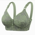 thumbnail image 3 of Otvok Womens Middle-Aged and Elderly Underwear Comfortable Thin Print without Steel Ring Plus Size Bra, 3 of 6