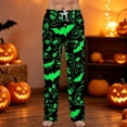 thumbnail image 2 of FOPSUFGWFO Pajama Pants for Men Halloween Themed Loose Fit Lightweight Lounge Sleep Pants Soft Fashion Pjs Bottoms for Daily Wear 2XL, 2 of 6