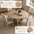 thumbnail image 6 of Leovanni 48inch Rectangle Dining Table, Modern Kitchen Table for Dining Room, Natural(Chairs Not Included), 6 of 16