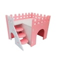 thumbnail image 2 of Visland PVC Hamster House, Small Animal Hideout Hamster House with Funny Climbing Ladder Exercise Toys Luxury Hut for Dwarf Hamster, Chinchilla, Rat, Gerbil, Mouse, 2 of 7