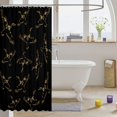 thumbnail image 3 of Manfei Minimalst Duck Camo Shower Curtain 72Wx84L, Contemporary Art Camouflage Bathroom Shower Curtain, Black Olive, 3 of 5