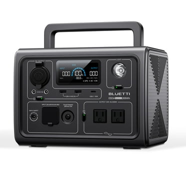 BLUETTI EB3A Portable Generator,600W Solar Generator, 268Wh LiFePO4 Power Station for Camping, Home Use, Emergency