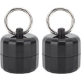 thumbnail image 1 of AVEKI Travel Jewelry Keychain,Portable Rings Holder Jewelry Storage Keychain Small Rings Storage Case Jewelry Container Keychain(Black) 0516M, 1 of 8