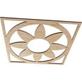 thumbnail image 2 of 16"OD x 5 1/2"ID x 1/4"T Blume Wood Fretwork Pierced Ceiling Medallion, Alder, 2 of 3