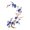 Bright Blue, variant on Plum Blossom Iron-on Patches, Flower Embroidery Appliques Sew on Patch Decoration Applique for Holes Jeans Dress Backpack Hats DIY Clothes, Bright Blue