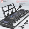 thumbnail image 1 of Órgano electrónico de 61 teclas, multifunción, piano para niños, rompecabezas, educación temprana, micrófono, música, instrumento musical, juguetes, 1 of 5