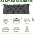 thumbnail image 4 of Muecwrye Outdoor Cushions Clearance, Outdoor Bench Cushion, Patio Cushions, Indoor Outdoor Furniture Cushions, Cushion Seat Chair Replacement Pads, Swing Cushion for Lounger Garden Furniture Patio, 4 of 9