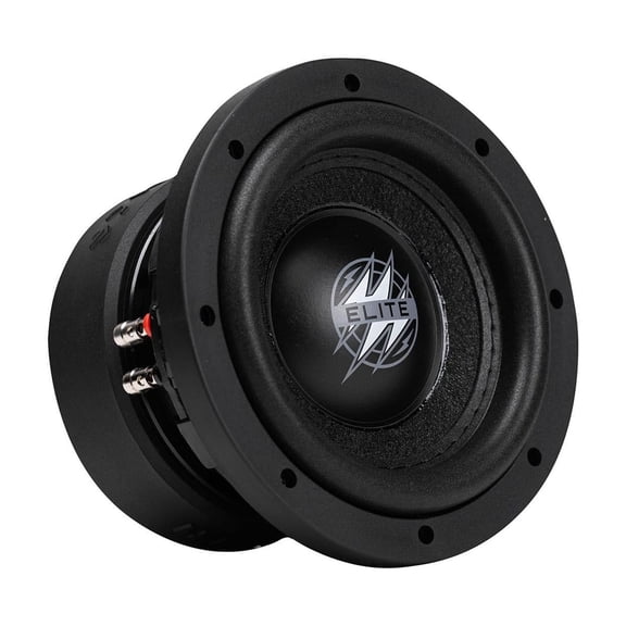 Hifonics ELITE 6.5” Car Mount Subwoofer Dual Voice Coil Car Audio Speaker, 600 Watt, Black