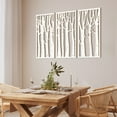 thumbnail image 3 of HPNIUB Large Birch Tree 3D Hollow Wood Wall Art Boho Forest Tree of Life Sculpture Natural Decor Set of 3 for Living Room Bedroom Office 16x32 Inch, 3 of 10