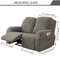 thumbnail image 2 of Eurhowing Recliner Sofa Slipcover for 2-Seater, Ultra-Stretch loveseat Couch Cover with Pockets, Anti-Scratch Furniture Protector, Taupe, 2 of 10